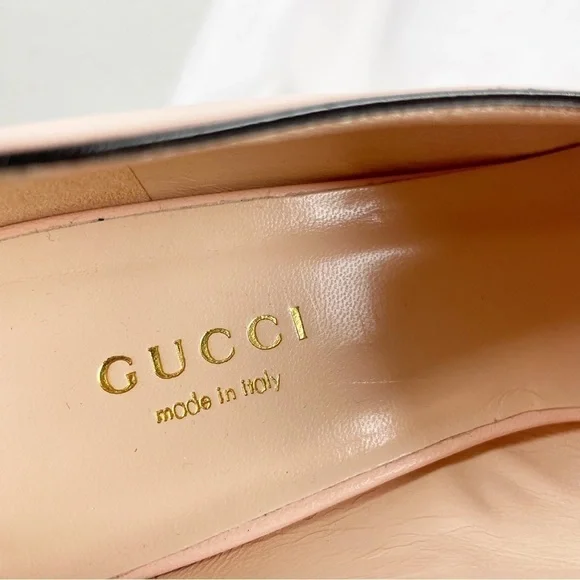 Gucci Marmont GG Double G Logo Loafers Pink EU 36.5 Leather - Picture 7 of 11